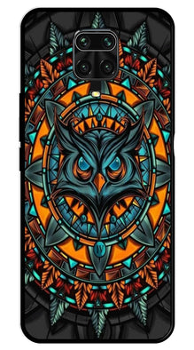 Owl Pattern Metal Mobile Case for Redmi Note 9s