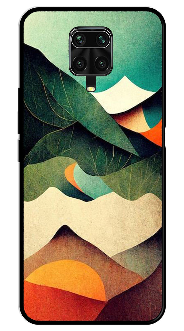 MultiColor Pattern Metal Mobile Case for Redmi Note 9s   (Design No -43)
