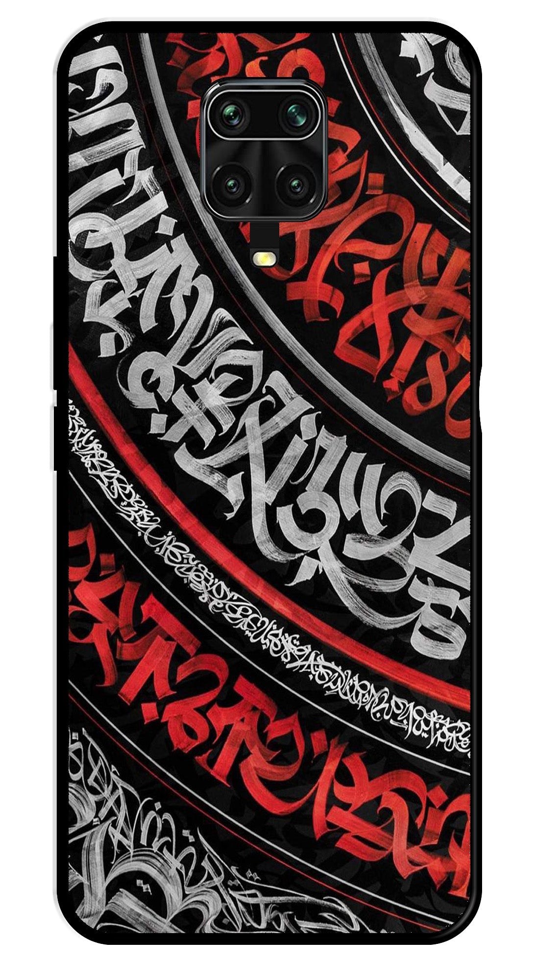 Qalander Art Metal Mobile Case for Redmi Note 9s   (Design No -49)
