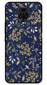 Floral Pattern  Metal Mobile Case for Redmi Note 9s   (Design No -52)
