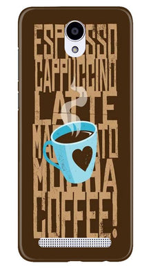 Love Coffee Mobile Back Case for Xiaomi Redmi Note Prime (Design - 351)