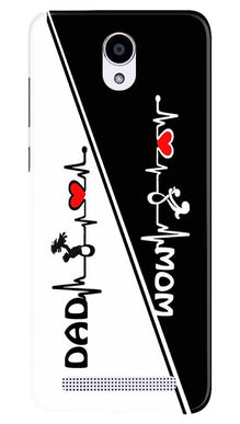 Love Mom Dad Mobile Back Case for Xiaomi Redmi Note Prime (Design - 385)