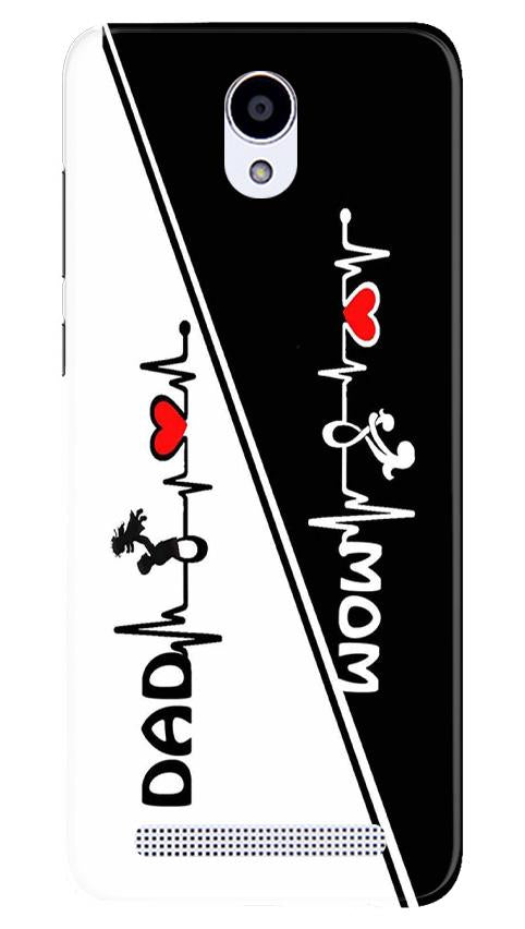 Love Mom Dad Mobile Back Case for Xiaomi Redmi Note Prime (Design - 385)