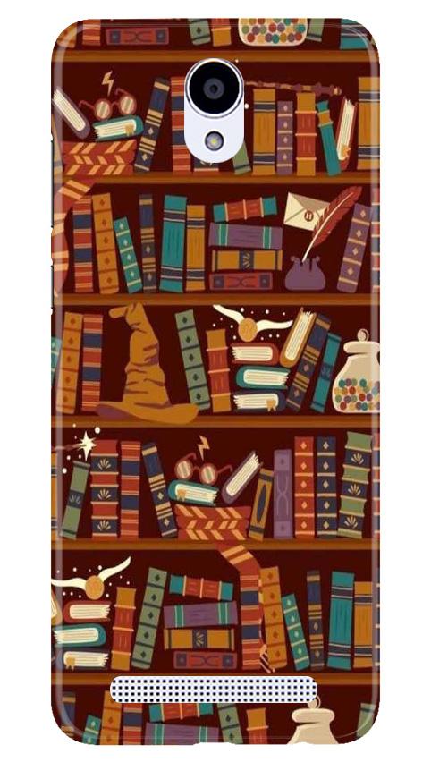 Book Shelf Mobile Back Case for Xiaomi Redmi Note Prime (Design - 390)