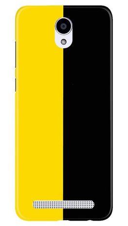 Black Yellow Pattern Mobile Back Case for Xiaomi Redmi Note Prime (Design - 397)