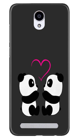Panda Love Mobile Back Case for Xiaomi Redmi Note Prime (Design - 398)
