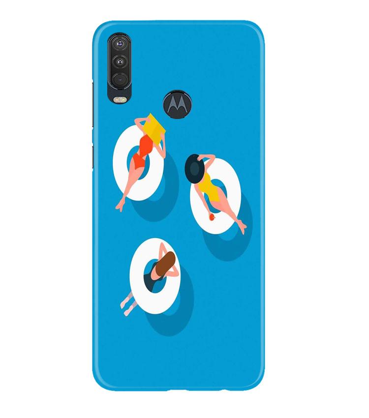 Girlish Mobile Back Case for Moto One Action (Design - 306)