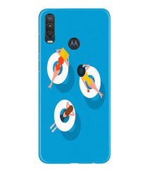 Girlish Mobile Back Case for Moto One Action (Design - 306)