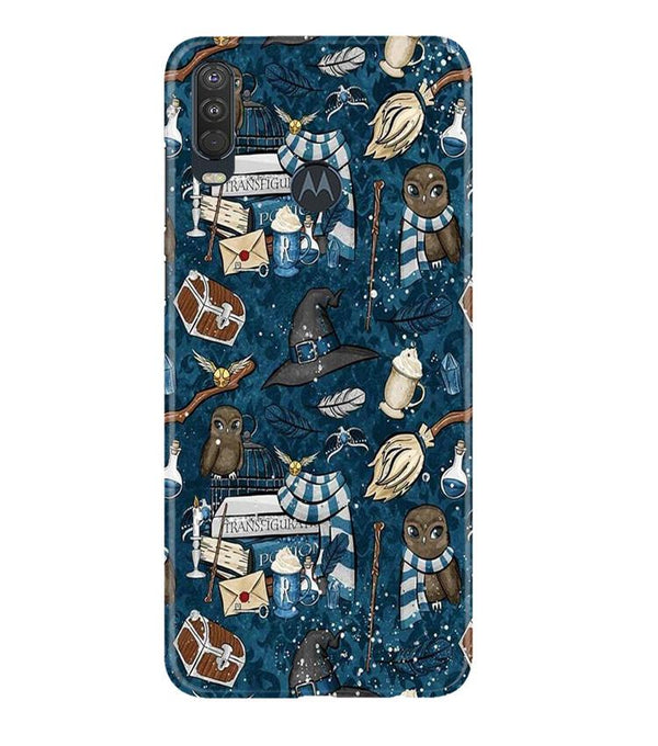 Magic Mobile Back Case for Moto One Action (Design - 313)