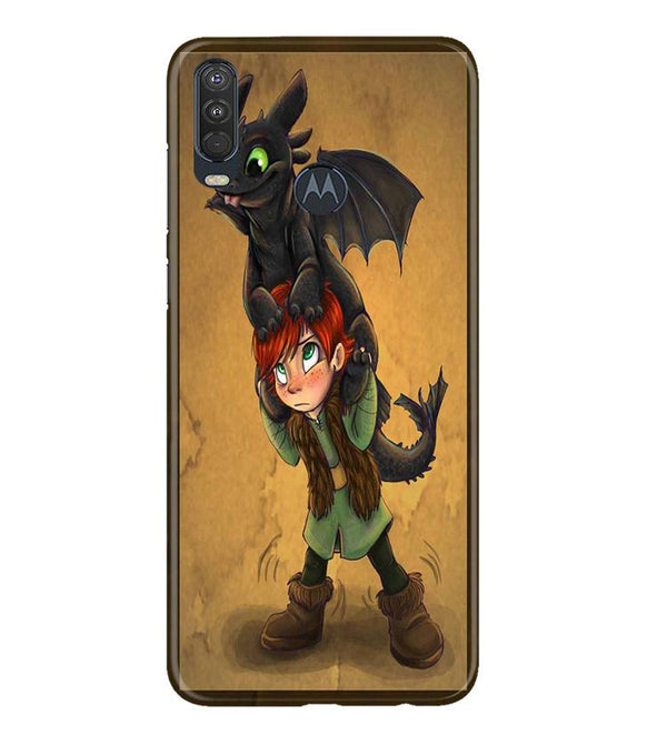 Dragon Mobile Back Case for Moto One Action (Design - 336)