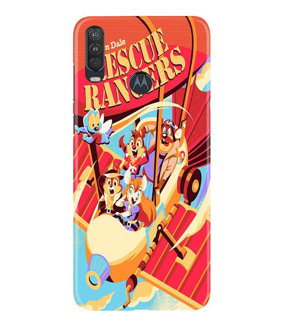 Rescue Rangers Mobile Back Case for Moto One Action (Design - 341)