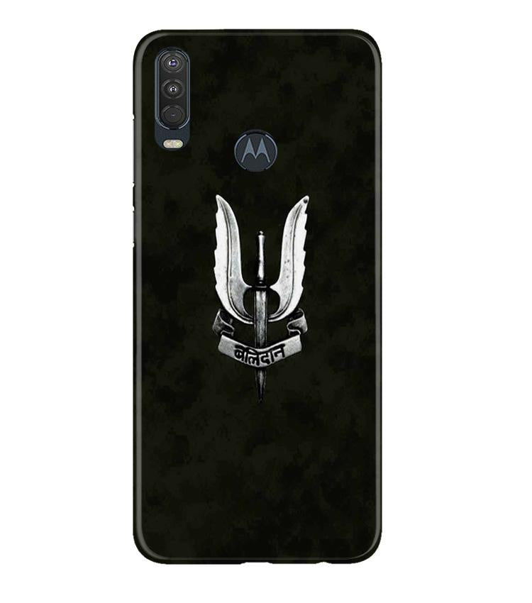 Balidaan Mobile Back Case for Moto One Action (Design - 355)