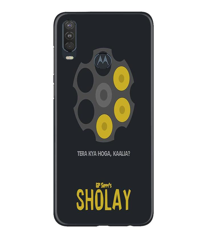 Sholay Mobile Back Case for Moto One Action (Design - 356)