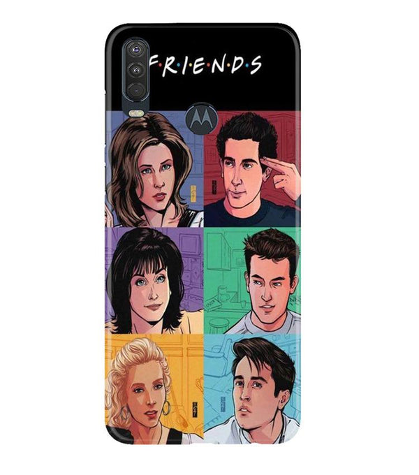 Friends Mobile Back Case for Moto One Action (Design - 357)