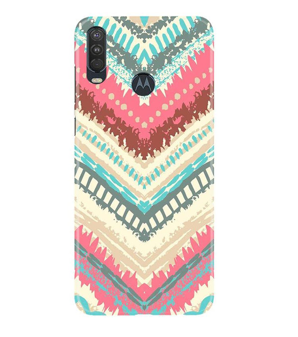 Pattern Mobile Back Case for Moto One Action (Design - 368)