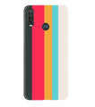 Color Pattern Mobile Back Case for Moto One Action (Design - 369)