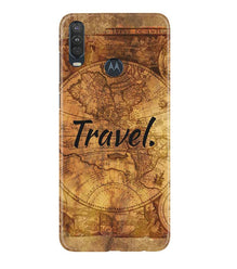 Travel Mobile Back Case for Moto One Action (Design - 375)
