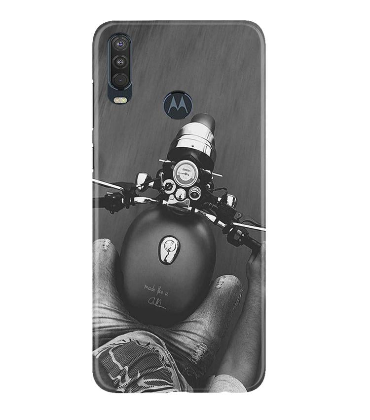 Royal Enfield Mobile Back Case for Moto One Action (Design - 382)