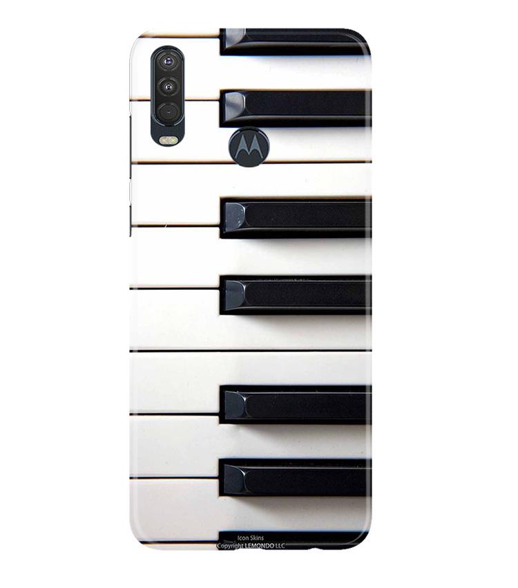 Piano Mobile Back Case for Moto One Action (Design - 387)