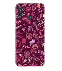 Party Theme Mobile Back Case for Moto One Action (Design - 392)