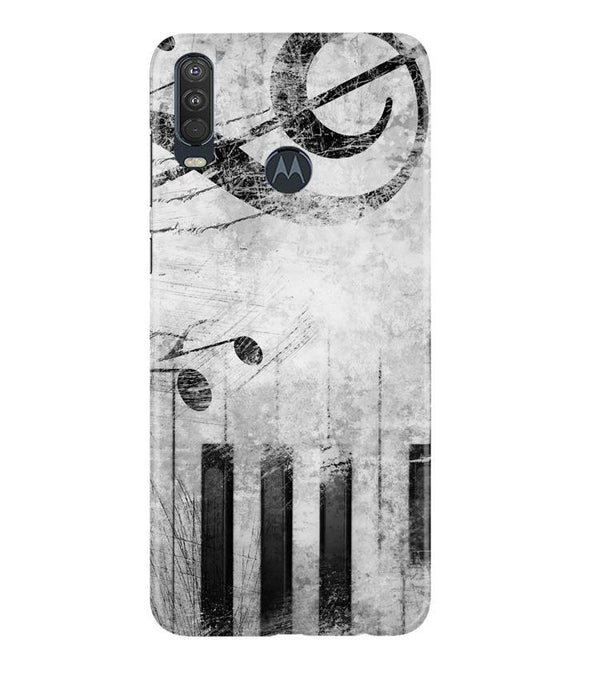 Music Mobile Back Case for Moto One Action (Design - 394)