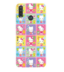 Kitty Mobile Back Case for Moto One Action (Design - 400)