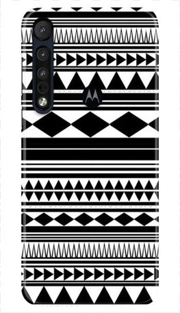 Black white Pattern Case for Moto One Macro
