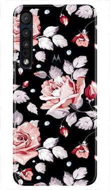 Pink rose Mobile Back Case for Moto One Macro (Design - 12)