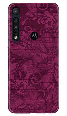 Purple Backround Mobile Back Case for Moto One Macro (Design - 22)