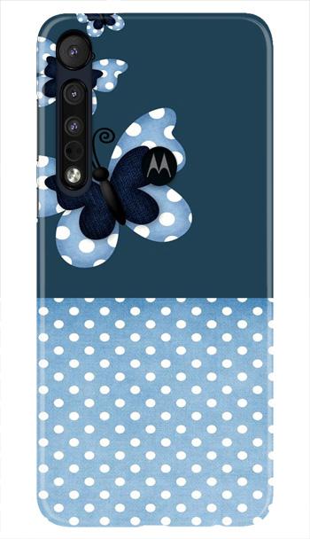 White dots Butterfly Case for Moto One Macro