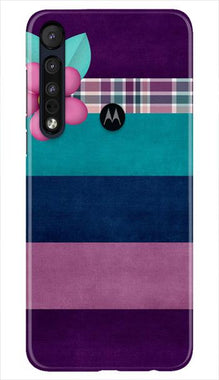 Purple Blue Mobile Back Case for Moto One Macro (Design - 37)