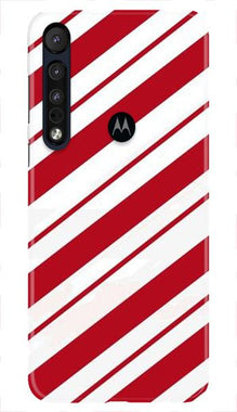 Red White Mobile Back Case for Moto One Macro (Design - 44)
