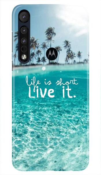 Life is short live it Case for Moto One Macro