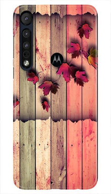 Wooden look2 Mobile Back Case for Moto One Macro (Design - 56)