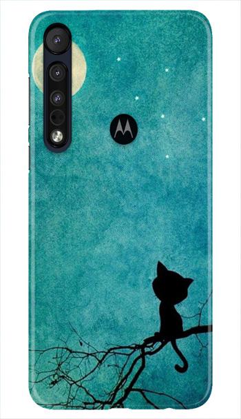 Moon cat Case for Moto One Macro