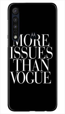 More Issues than Vague Mobile Back Case for Moto One Macro (Design - 74)