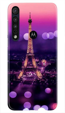 Eiffel Tower Mobile Back Case for Moto One Macro (Design - 86)
