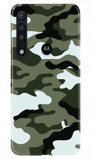 Army Camouflage Case for Moto One Macro(Design - 108)