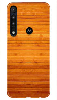 Wooden Look Mobile Back Case for Moto One Macro  (Design - 111)