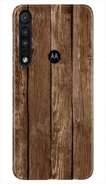 Wooden Look Mobile Back Case for Moto One Macro  (Design - 112)