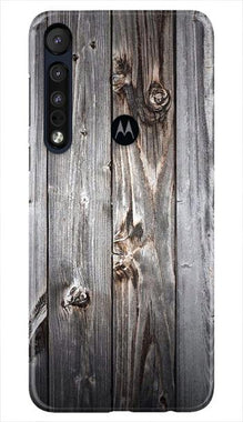 Wooden Look Mobile Back Case for Moto One Macro  (Design - 114)