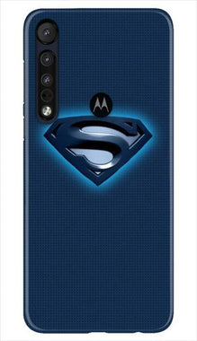 Superman Superhero Mobile Back Case for Moto One Macro  (Design - 117)