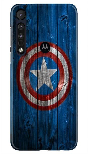 Captain America Superhero Case for Moto One Macro  (Design - 118)