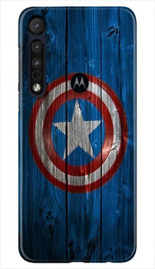 Captain America Superhero Mobile Back Case for Moto One Macro  (Design - 118)
