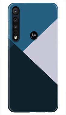 Blue Shades Mobile Back Case for Moto One Macro (Design - 188)