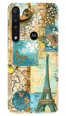 Travel Eiffel Tower Mobile Back Case for Moto One Macro (Design - 206)