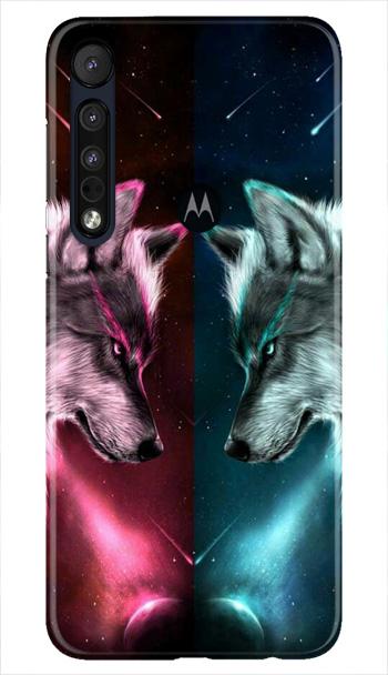 Wolf fight Case for Moto One Macro (Design No. 221)
