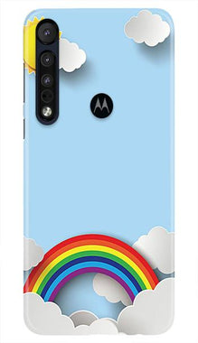 Rainbow Mobile Back Case for Moto One Macro (Design - 225)