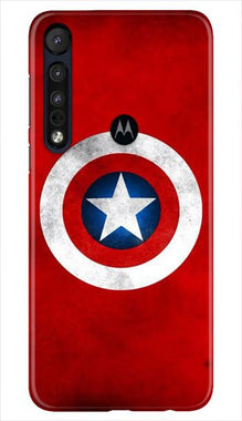 Captain America Mobile Back Case for Moto One Macro (Design - 249)