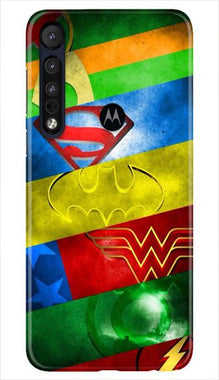 Superheros Logo Mobile Back Case for Moto One Macro (Design - 251)